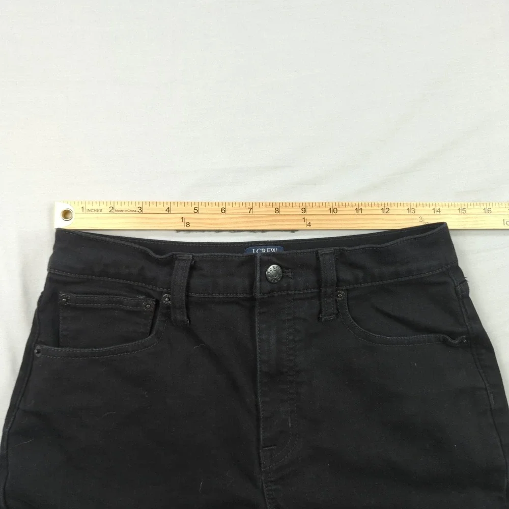 J Crew Jeans Womens‎ 27 Black Full Length Wide Leg Stretch Baggy Boho